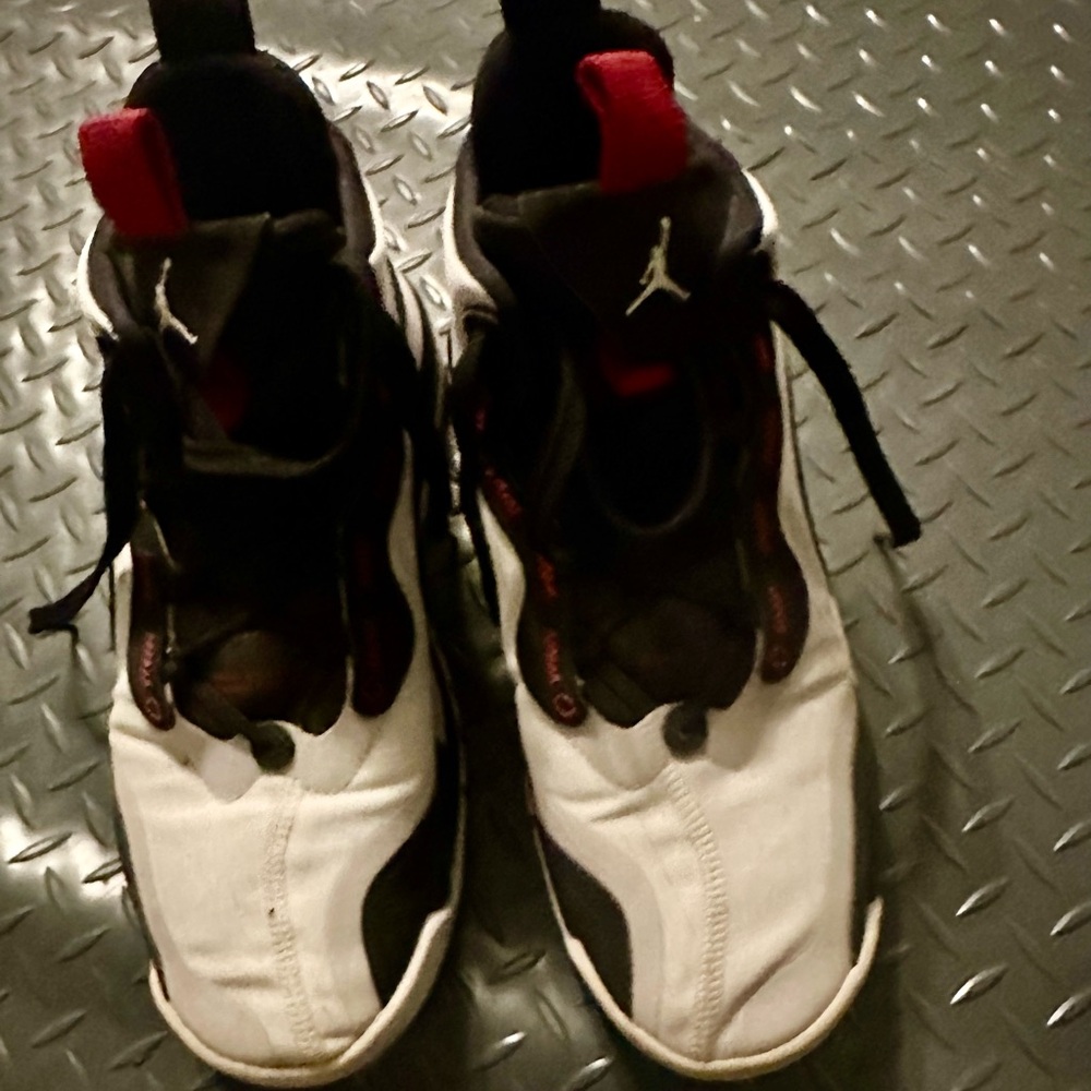 Nike Black, White, and Red Sneakers